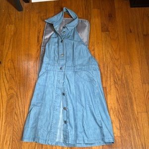 Medium Free People backless denim dress